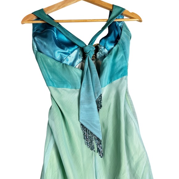 Cache Dress Vintage Y2K Maxi Prom Cruise Resort Fairy Whimiscal Ombre Dress Sz 2 - Picture 5 of 11